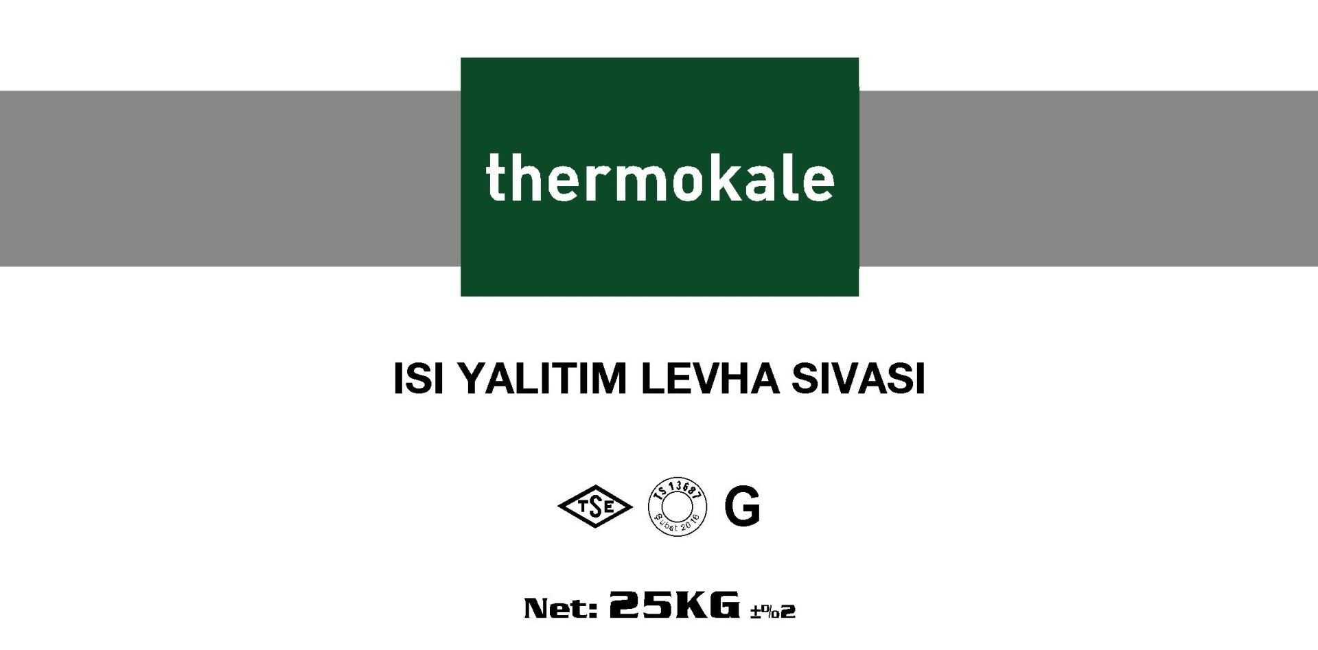 Thermokale Isı Yalıtım Levha Sıvası 25 Kg